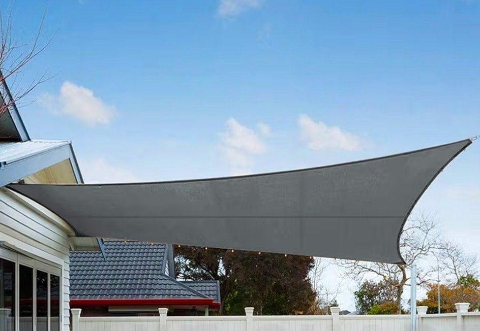 Nieuw Schaduwzeil Rechthoek Antraciet 2,5 x 3,5 m, Tuin en Terras, Schaduwdoeken, Ophalen, Nieuw