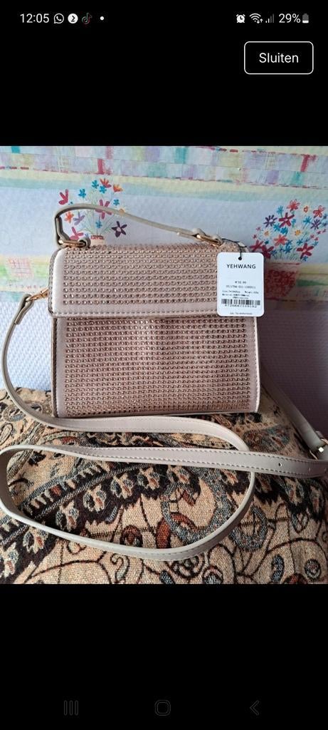 Leuke tas met steentje nieuw, Ophalen of Verzenden, Nieuw, Handtas