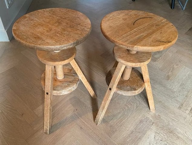 Ikea kruk “Ringo”, Huis en Inrichting, Krukjes, Ophalen, In hoogte verstelbaar, Gebruikt, Hout