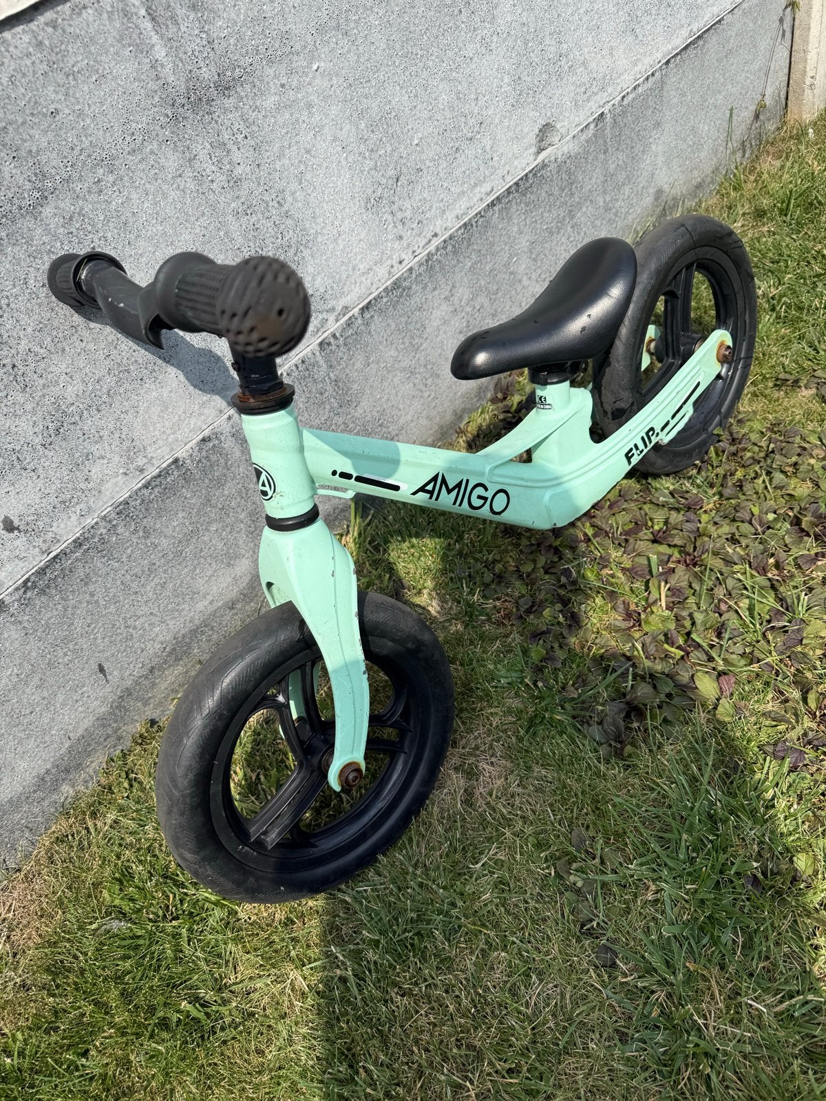 Amigo Flip Loopfiets - Mintgroen, Kinderen en Baby's, Speelgoed | Buiten | Voertuigen en Loopfietsen, Gebruikt, Loopfiets, Ophalen