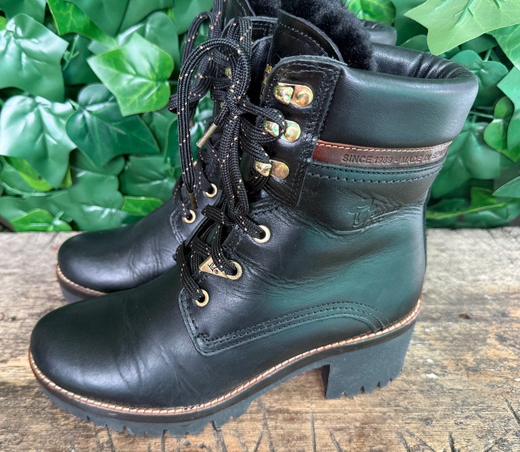 Nieuwe gevoerde boots van Panama Jack maat 38, Zwart, Lage of Enkellaarzen, Nieuw, Ophalen of Verzenden