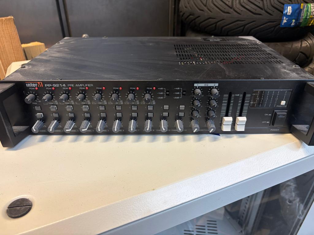 Inter-M PP-9214 Voorversterker - Public Address, Audio, Tv en Foto, Versterkers en Receivers, Overige merken, Ophalen of Verzenden