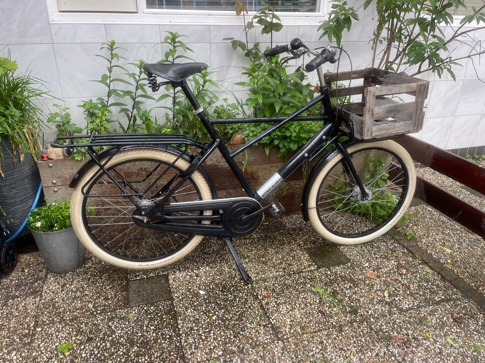 Transportfiets Workcycles FR8 luxe met krat en Brooks zadel, Ophalen, Zo goed als nieuw, Overige merken, Versnellingen