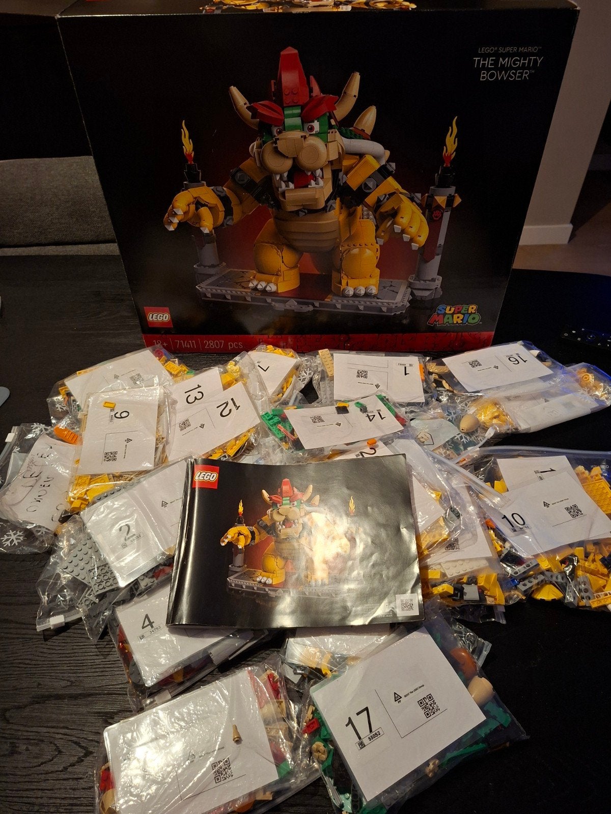 LEGO Super Mario 71411 De Machtige Bowser - Compleet, Overige thema's, Lego, Ophalen of Verzenden, Zo goed als nieuw