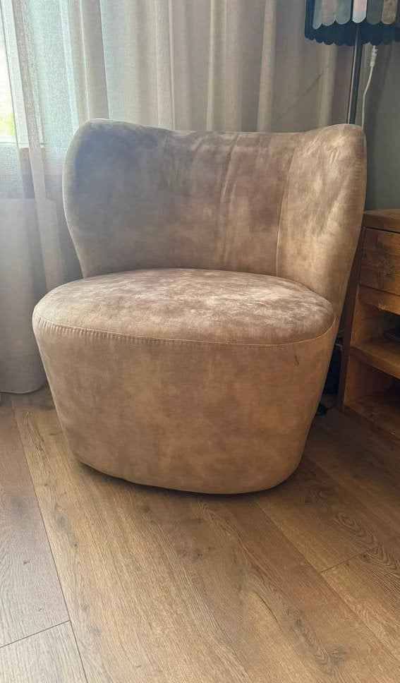 Teddy fauteuil beige/sand kleur, Huis en Inrichting, Fauteuils, Ophalen, Zo goed als nieuw, 75 tot 100 cm, 50 tot 75 cm