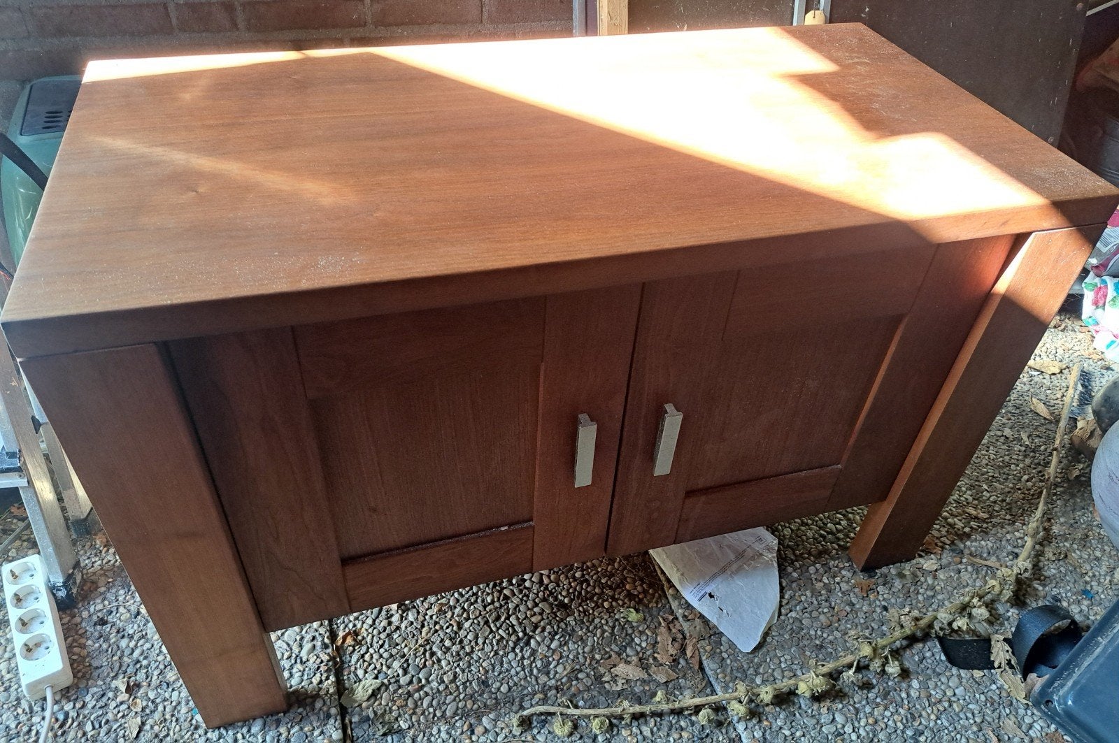 Prachtige noten houten tv-kast, onderdeel van set - Zeer deg, Huis en Inrichting, Ophalen, Zo goed als nieuw, 50 tot 75 cm, Minder dan 100 cm