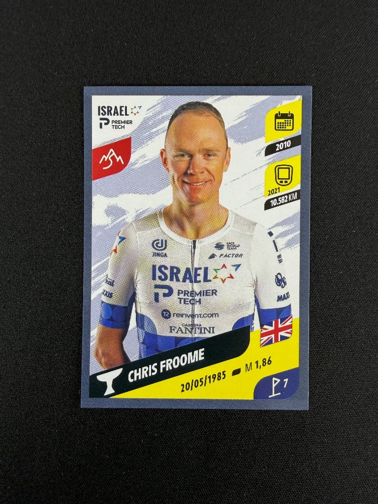 Chris Froome Panini Tour de France 2022 Sticker PremierTech, Verzenden, Zo goed als nieuw, Overige sporten, Poster, Plaatje of Sticker