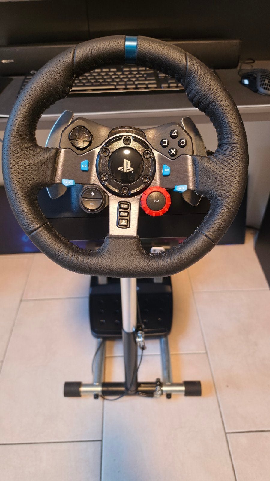 Logitech G29 racestuur (PS5/PC) met Wheel Stand Pro, Spelcomputers en Games, Ophalen of Verzenden, Zo goed als nieuw, Stuur of Pedalen