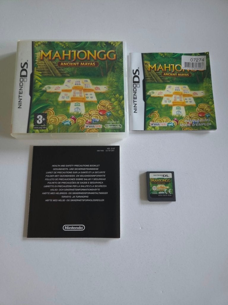 Nintendo DS - Mahjong Ancient Mayas - 11332, 1 speler, Ophalen of Verzenden, Zo goed als nieuw, Vanaf 3 jaar