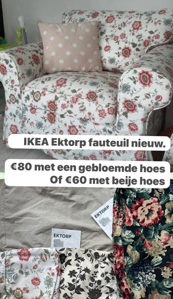 Nieuw fauteuil ikea ektorp, Huis en Inrichting, Ophalen, 75 tot 100 cm, 50 tot 75 cm