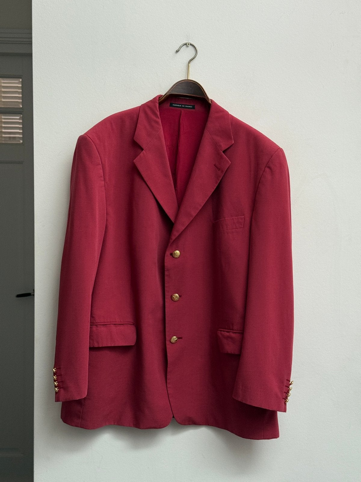 Yves Saint Laurent Pour Homme Rode Blazer Maat 60 (3XL), Ophalen of Verzenden, Zo goed als nieuw, Overige maten, Rood
