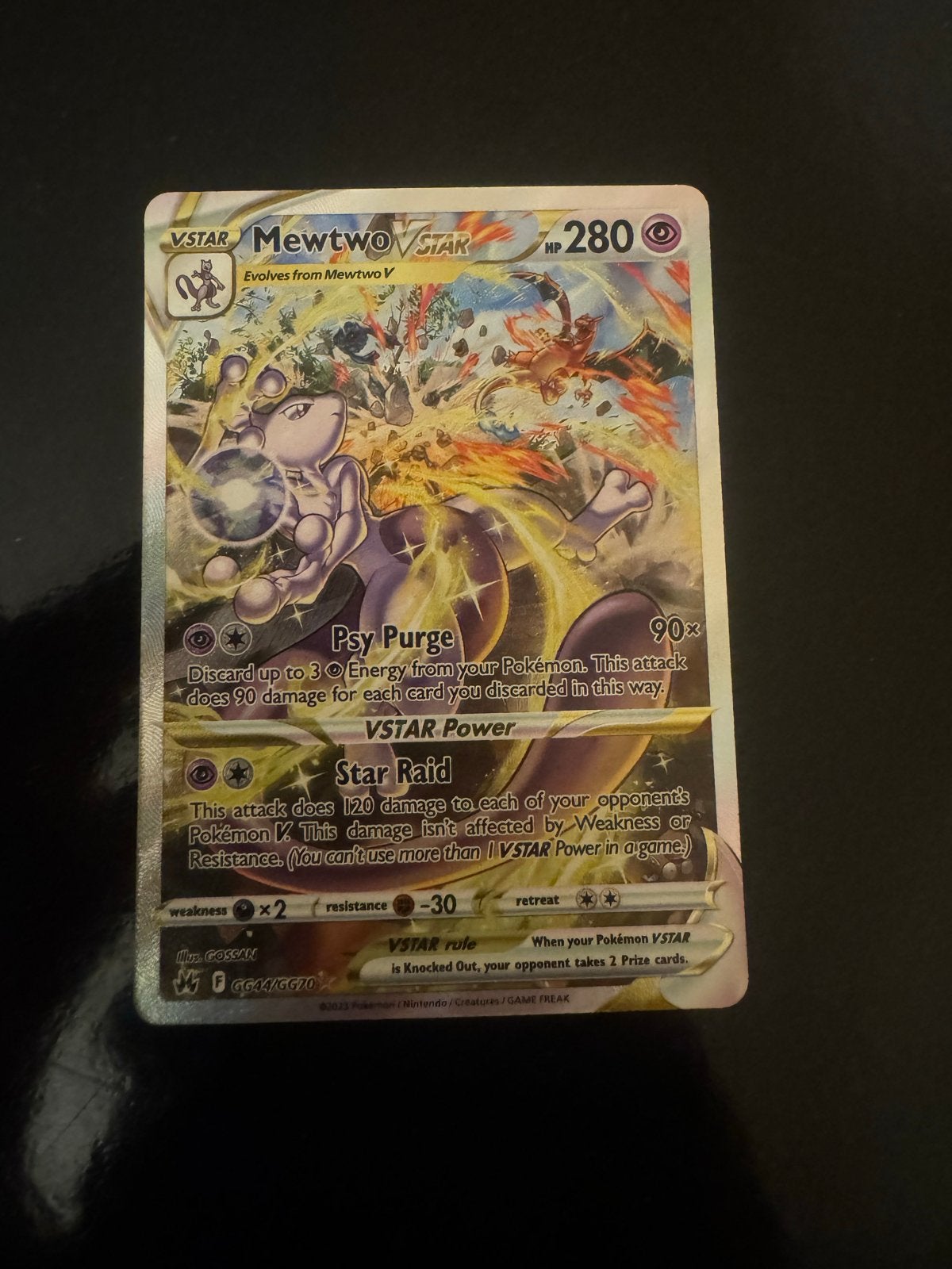 Mewtwo VSTAR (GG44/GG70) Pokémon kaart Crown Zenith Pristine, Hobby en Vrije tijd, Verzamelkaartspellen | Pokémon, Ophalen of Verzenden