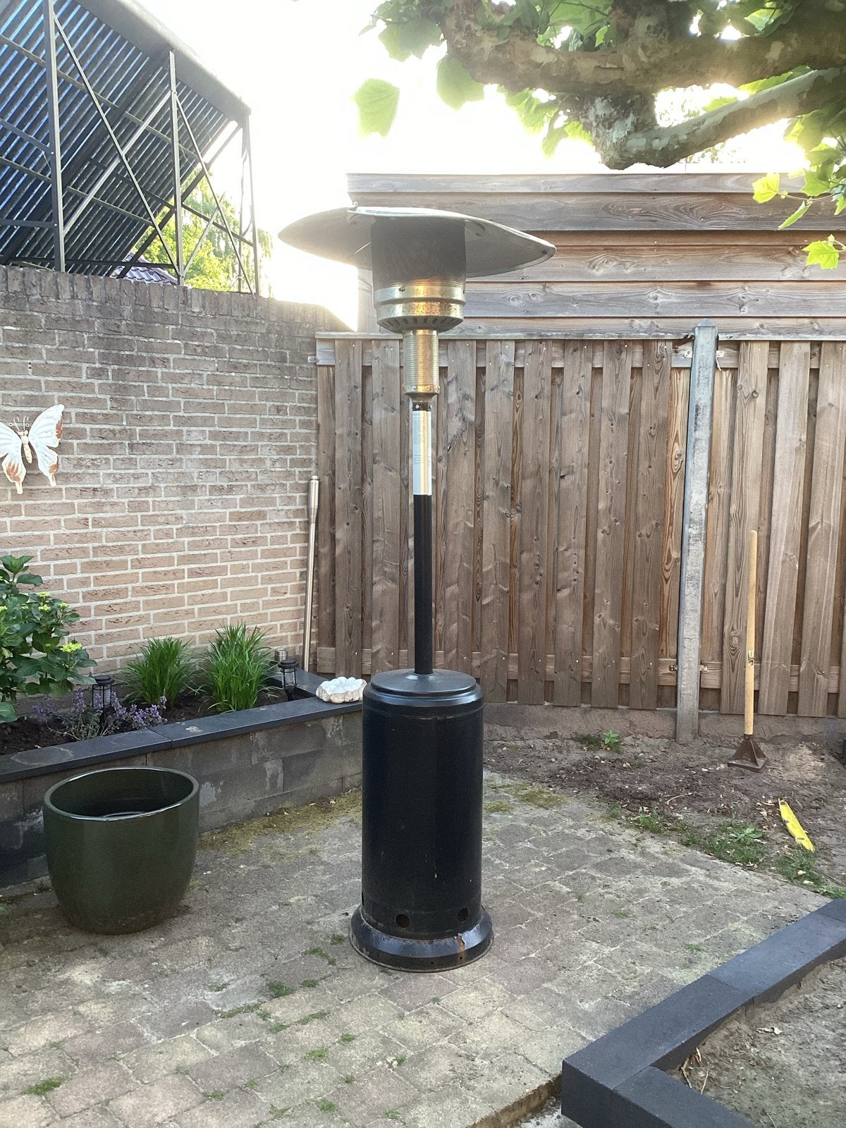 Eurom Terrasstraler op Gas - Zwart, Ophalen of Verzenden, Gebruikt, Gas, Vloer