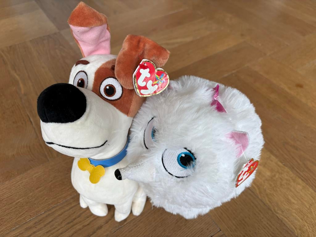 Ty Secret Life of Pets knuffels: Max en Gidget, Overige karakters, Middelgroot (20 tot 80 cm), Bruin, Ty