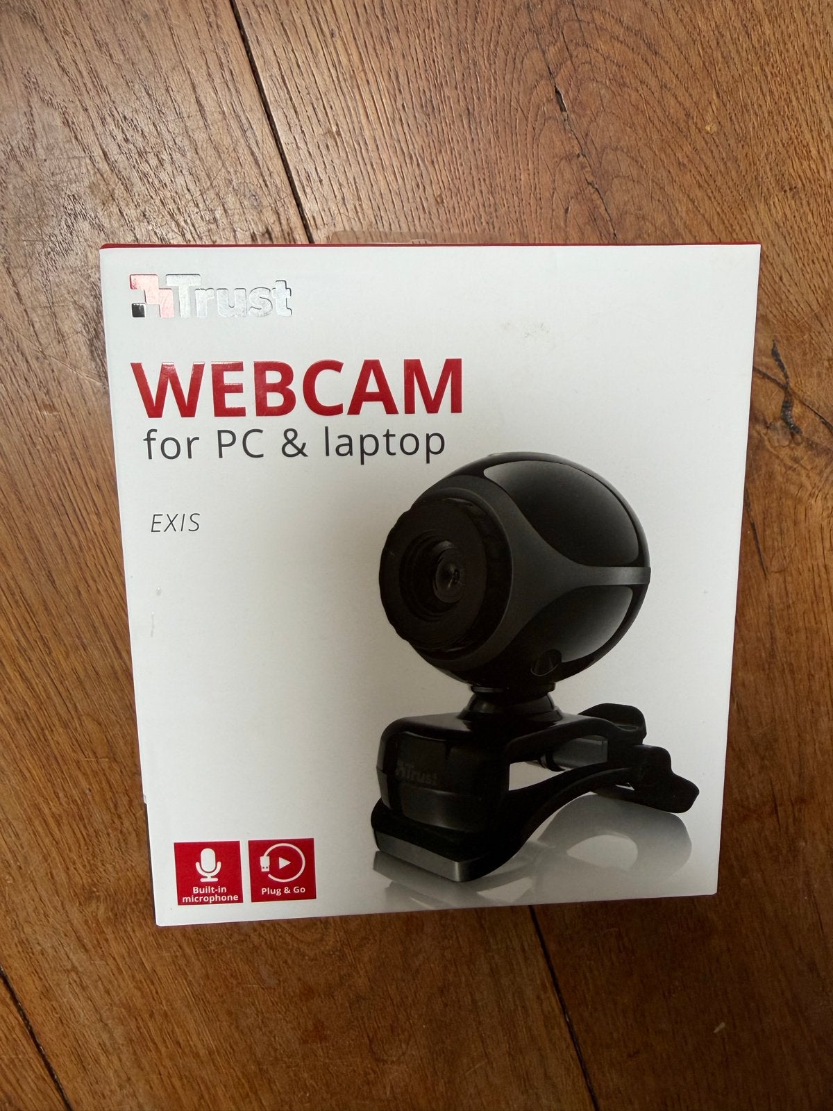 Trust Exis Webcam voor PC & laptop - Nieuw, Computers en Software, Nieuw, Ophalen of Verzenden, Windows, Monitorclip