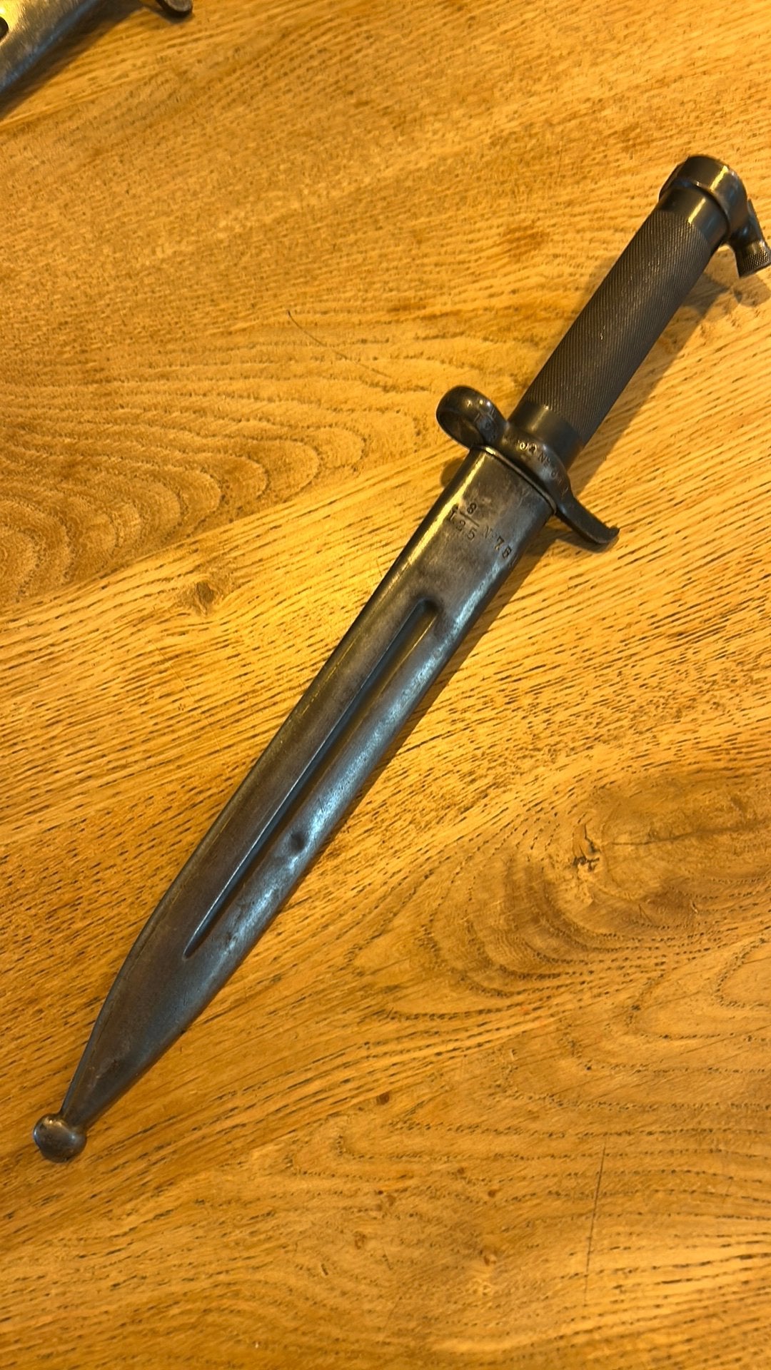 Zweedse M1896 bajonet met schede (SE2601), Verzamelen, Verzenden, Landmacht, Overige gebieden, Mes of Dolk