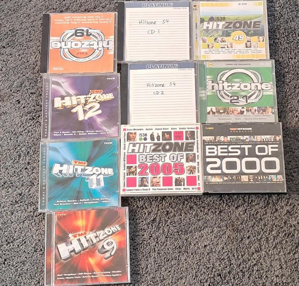 HItZONE 2000  2002 2005  8 9 11 12 19 20 21 28 29 34 49 54, Ophalen of Verzenden, Gebruikt