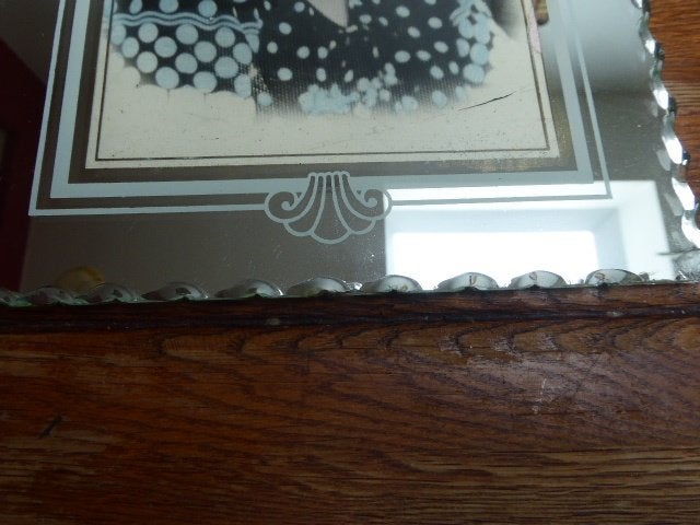 2 art deco fotolijsten spiegelglas, Ophalen of Verzenden