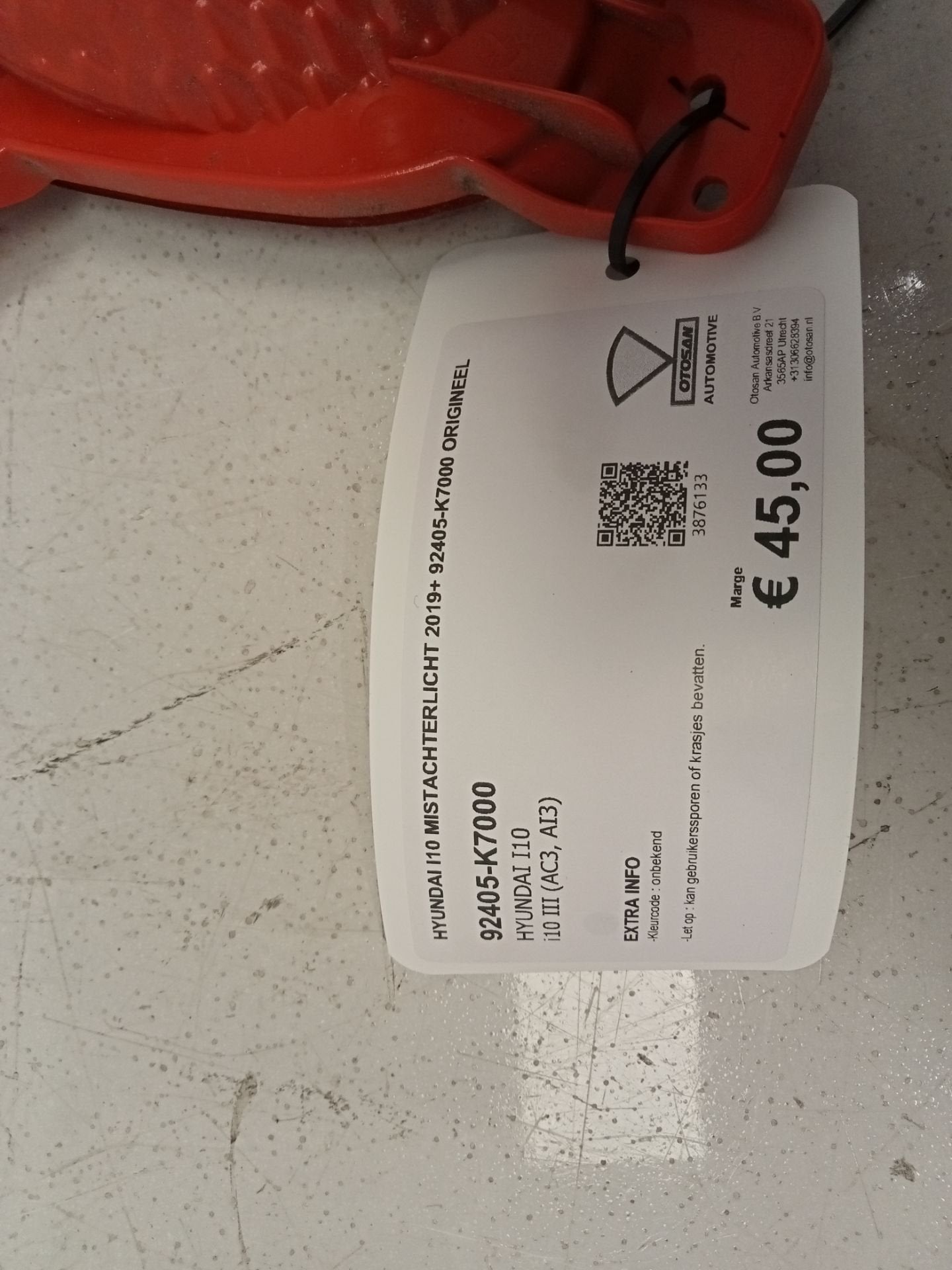 Hyundai i10 Mistachterlicht 2019+ 92405-k7000 Origineel, Gebruikt, Heolleung-ro 12
06797  Seoul, Ophalen of Verzenden, Info@hyundai.com