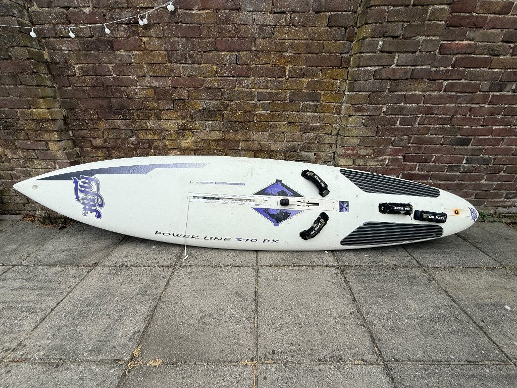 Hifly Powerline 310 PX, Watersport en Boten, Windsurfen, Gebruikt, 300 cm of meer, Met vin(nen), Plank