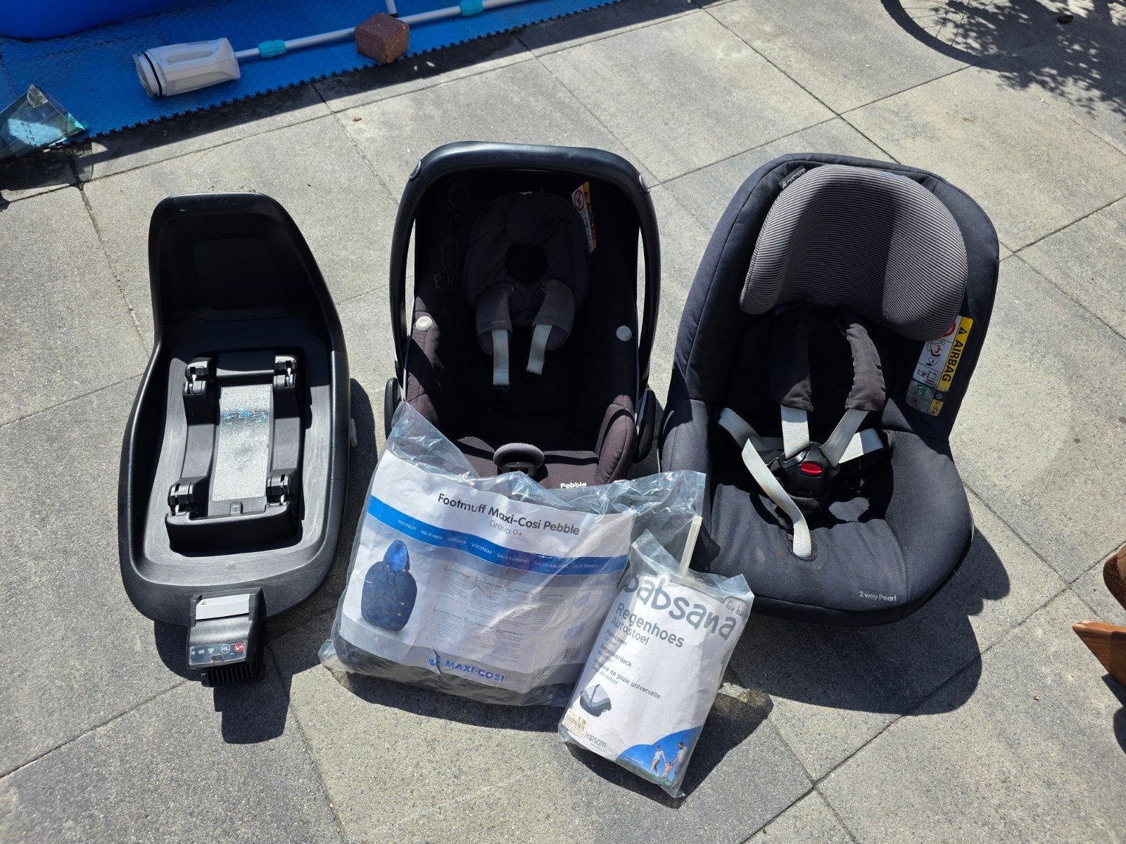 Maxi-Cosi Pebble, 2wayFix, 2way Pearl met accessoires, Ophalen, Gebruikt, 0 t/m 18 kg, Isofix