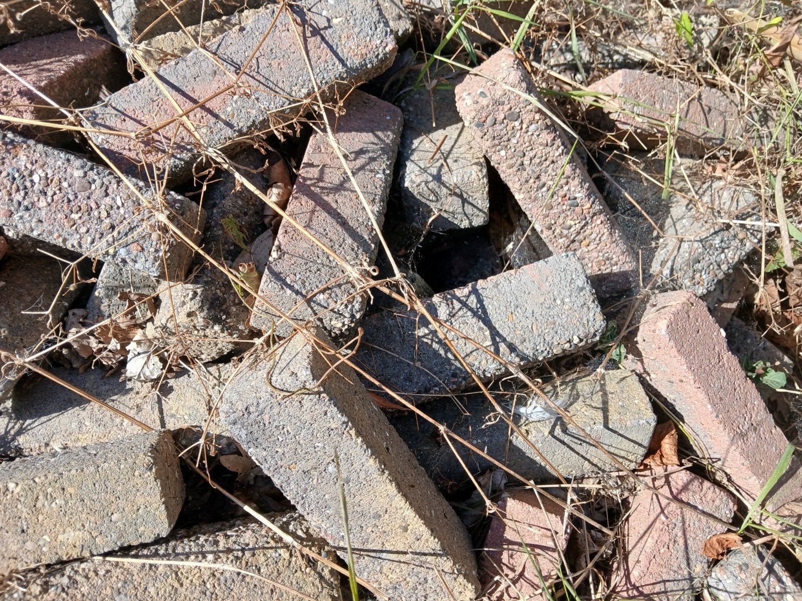 waal formaat klinkers heide kleur., Tuin en Terras, Ophalen, Gebruikt
