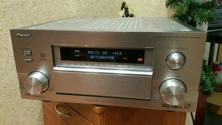 Pioneer Vsa-ax10aiS (34 kg) een beest van een amplifier., Audio, Tv en Foto, Ophalen of Verzenden, Zo goed als nieuw, Pioneer