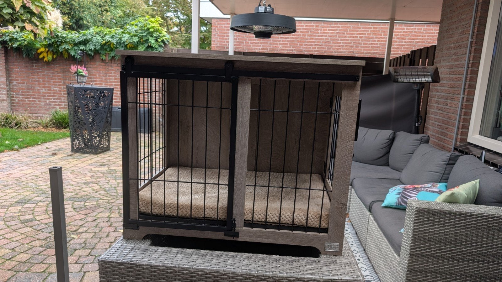 Luxe houten hondenbench van Qua maat, Dieren en Toebehoren, Ophalen of Verzenden