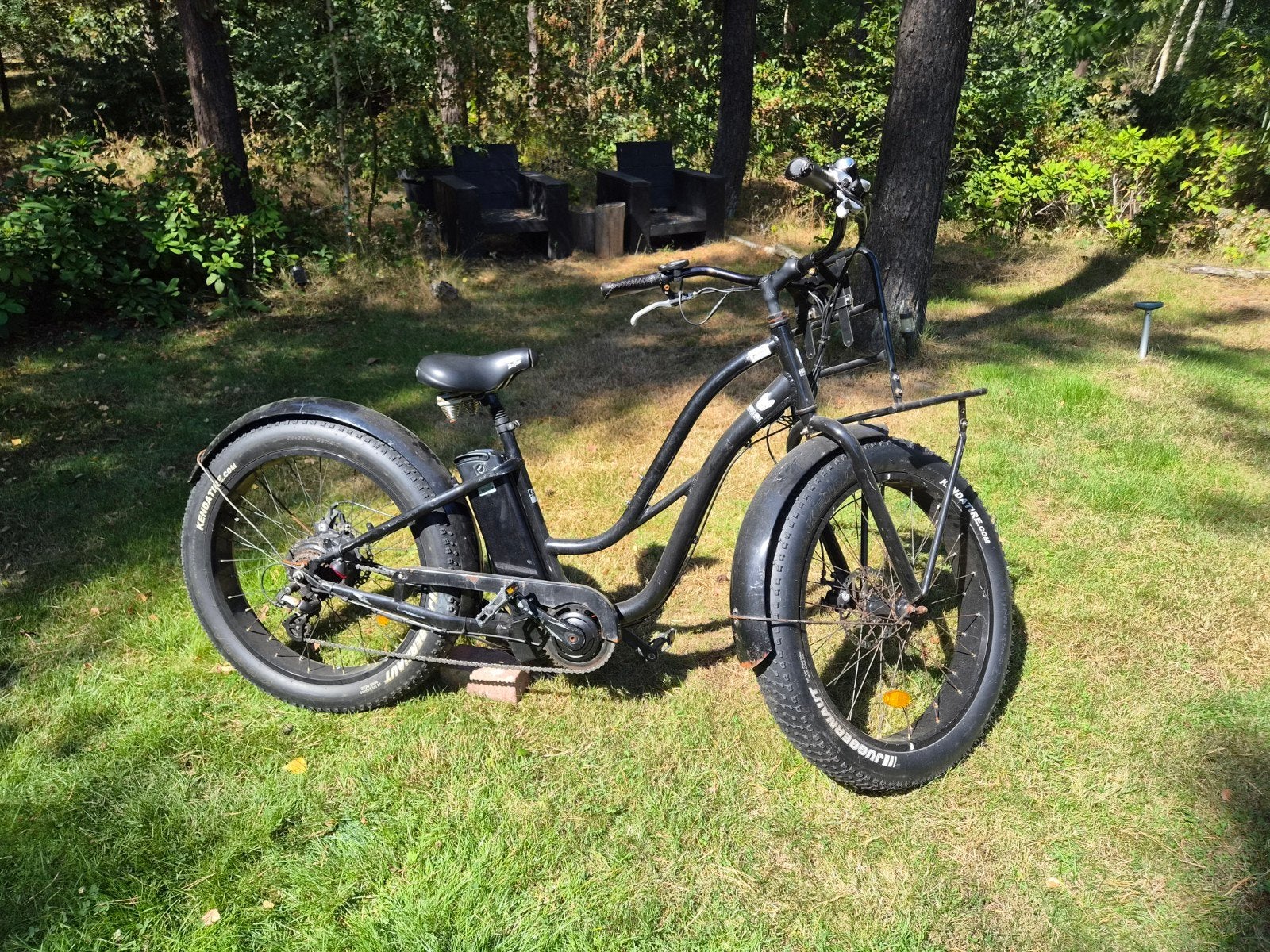 Elektrische beach cruiser (dikke banden), Ophalen, Fitch Bike, Gebruikt, Staal