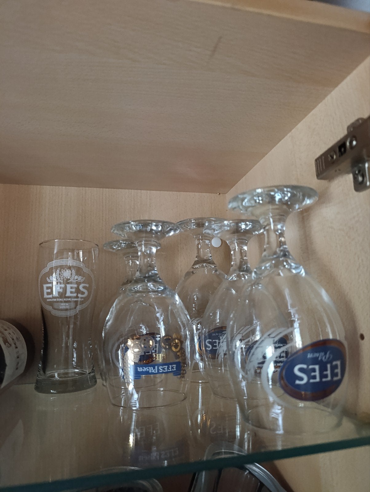 Efes Bierglazen - Diverse modellen, Ophalen, Gebruikt, Glas, Overige merken
