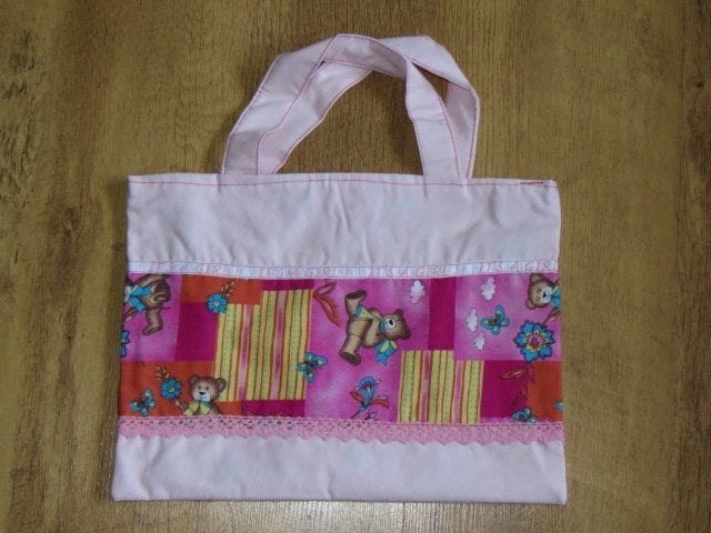 Nieuw handgemaakt tasje cadeautasje It's a girl gevoerd, Ophalen of Verzenden, Nieuw, Kraamcadeau