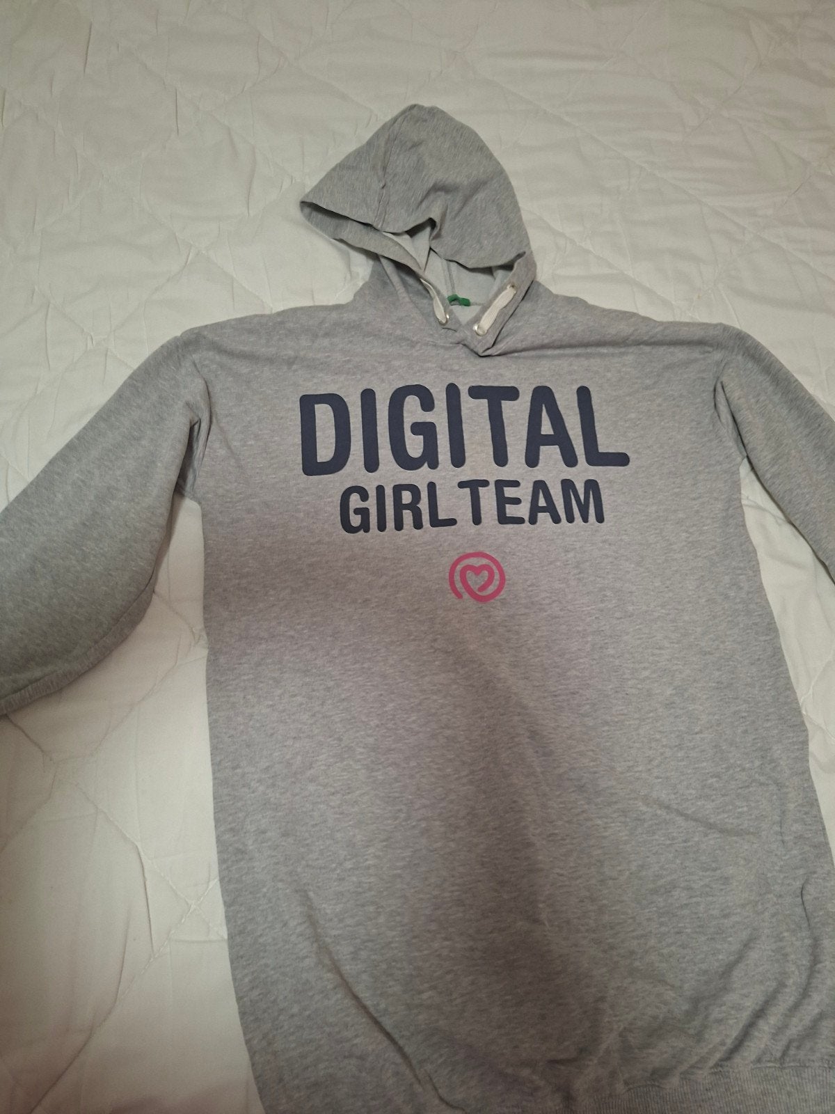 Nieuwe grijze hoodie van United Colors of Benetton, maat S, Nieuw, Ophalen of Verzenden, United Colors of Benetton, Maat 36 (S)