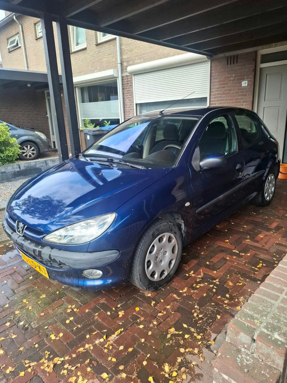 Peugeot 206 1.4 5D 2002 Blauw, Auto's, Peugeot, Voorwielaandrijving, Stof, 4 cilinders, Blauw