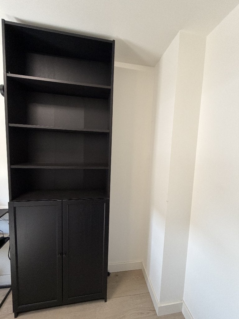 2x IKEA BILLY Ikea Billy boekenkast zwart met deuren, Huis en Inrichting, Kasten | Boekenkasten, Ophalen, 200 cm of meer, 50 tot 100 cm
