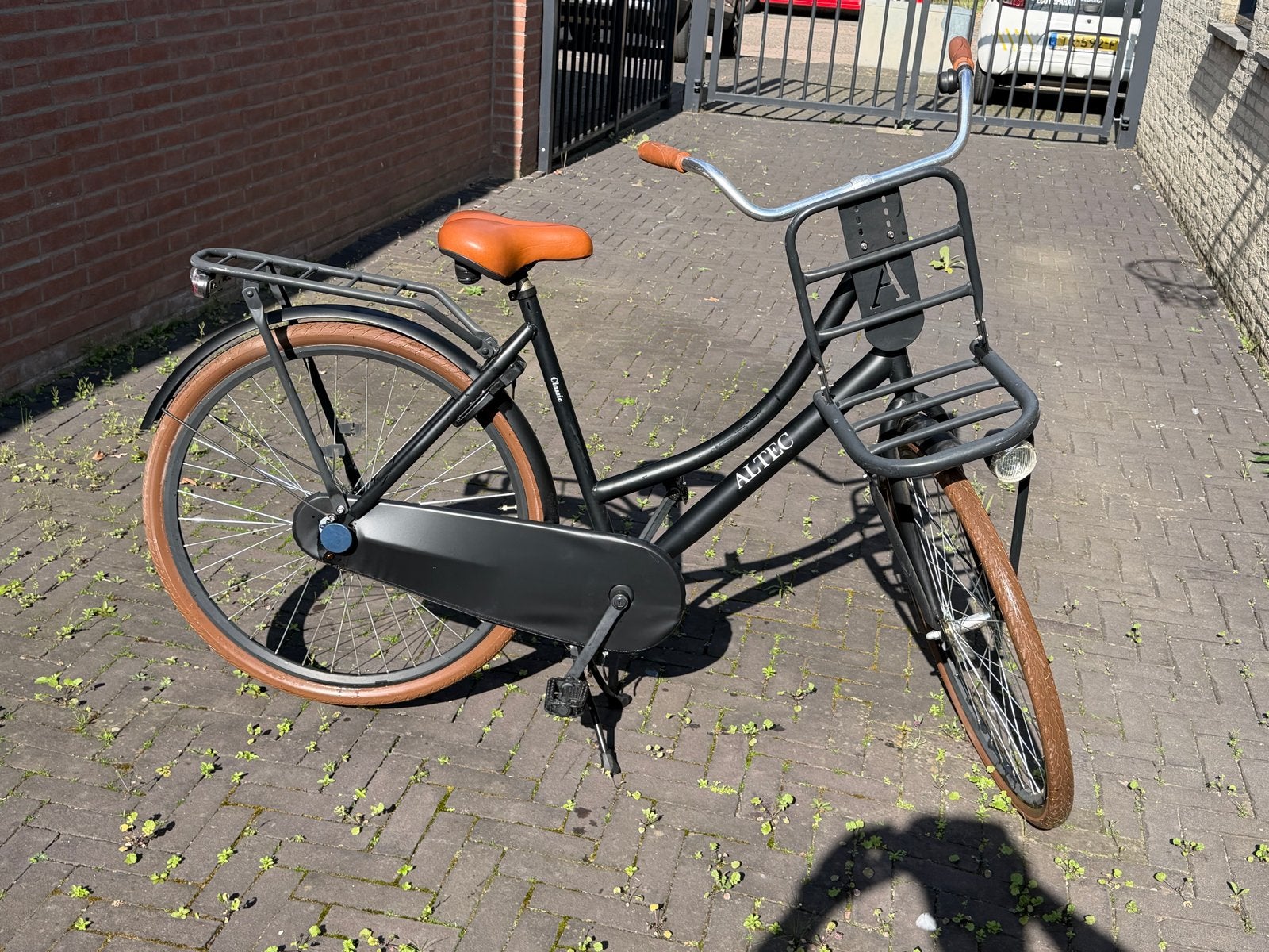 Altec fiets met voordrager en terugtraprem, Fietsen en Brommers, Terugtraprem, Gebruikt, 50 tot 53 cm, Ophalen
