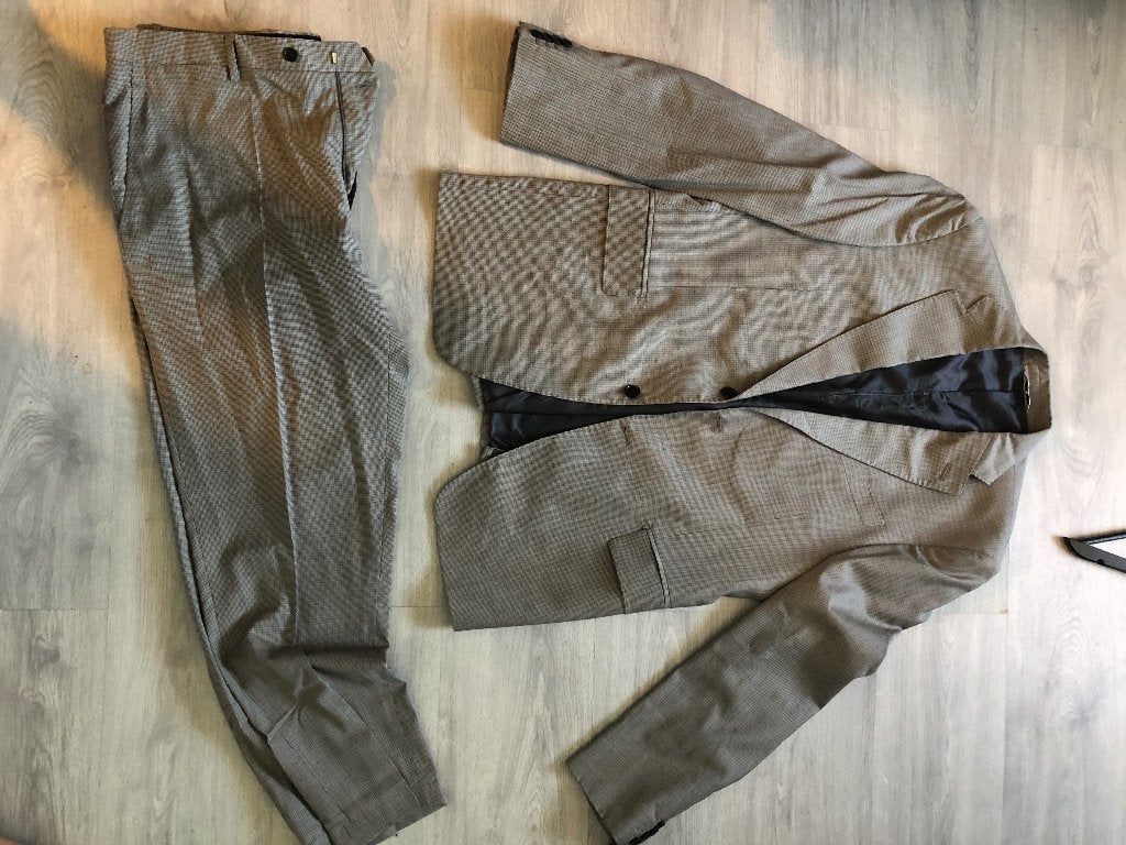 Wollen pak Pierre Balmain maat 54, Maat 52/54 (L), Balmain, Ophalen of Verzenden, Zo goed als nieuw