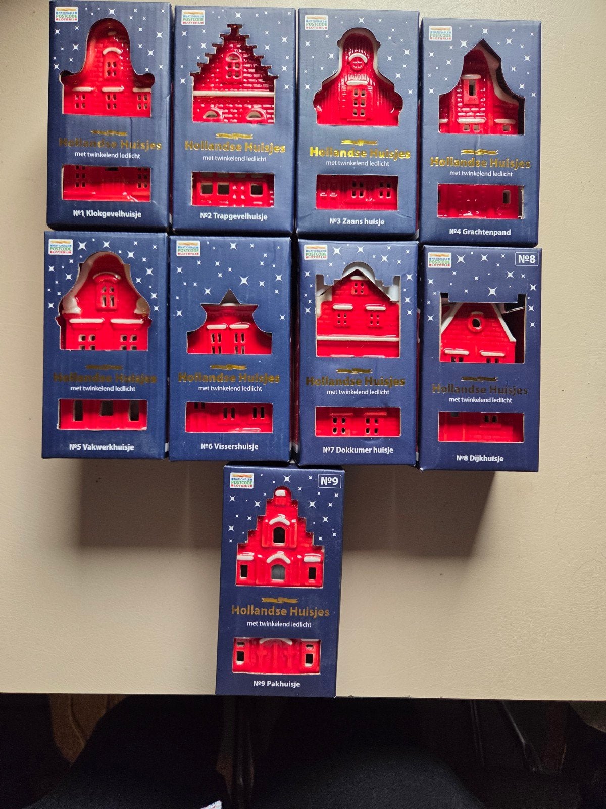 Postcodeloterij Huisjes Compleet (1 t/m 9) in doos, Ophalen of Verzenden, Nieuw