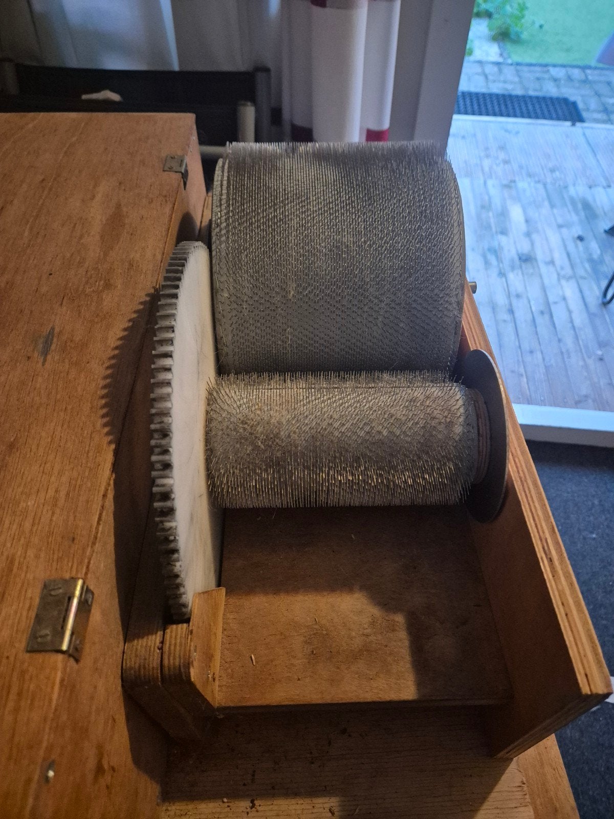 Professionele wol kaarder - Elektrisch, Hobby en Vrije tijd, Gebruikt, Industrieel, Toebehoren, Ophalen