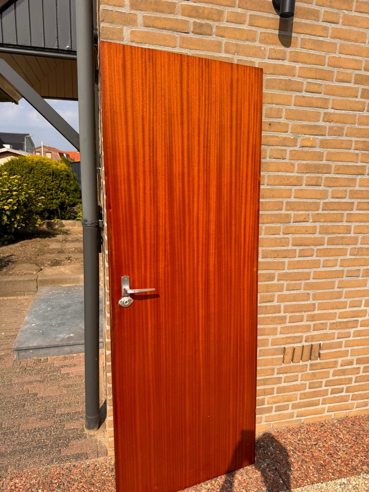 Opdekdeur opdek deur 201,5 73 rechts draaiend gratis, Ophalen, Minder dan 80 cm, Binnendeur, Zo goed als nieuw