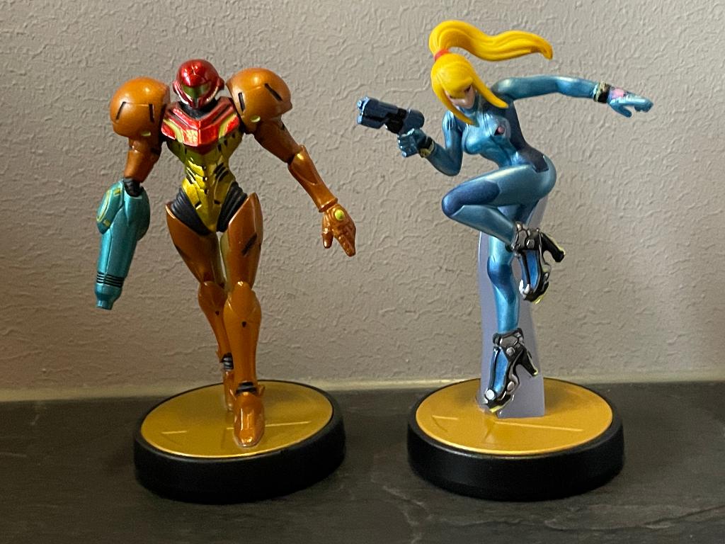 Metroid Amiibo Set: Samus + Zero Suit Samus, Ophalen of Verzenden, Zo goed als nieuw