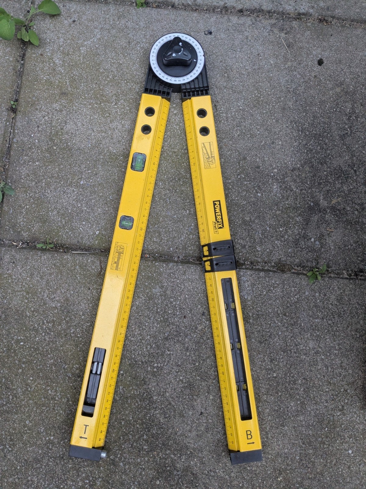 Powerfix Waterpas met hoekmeter, Ophalen, Gebruikt, Waterpas, Overige merken