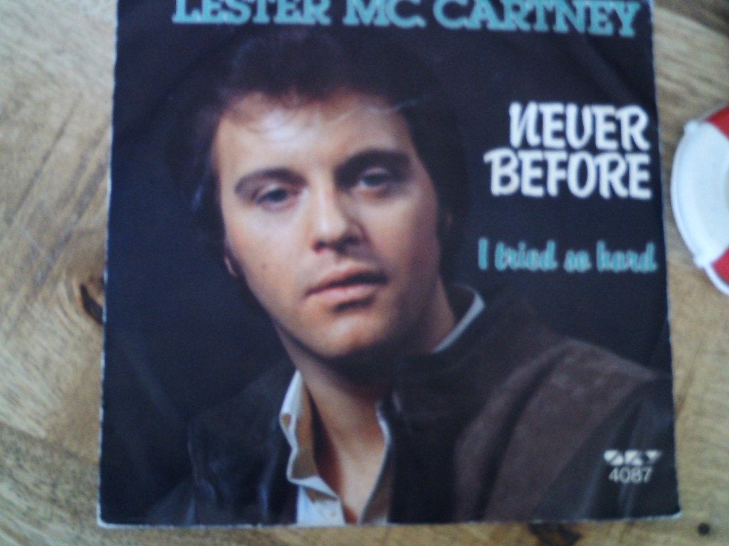 lester mc cartney - neuer before 3jul, Cd's en Dvd's, Vinyl Singles, 7 inch, Ophalen of Verzenden, Zo goed als nieuw, Pop