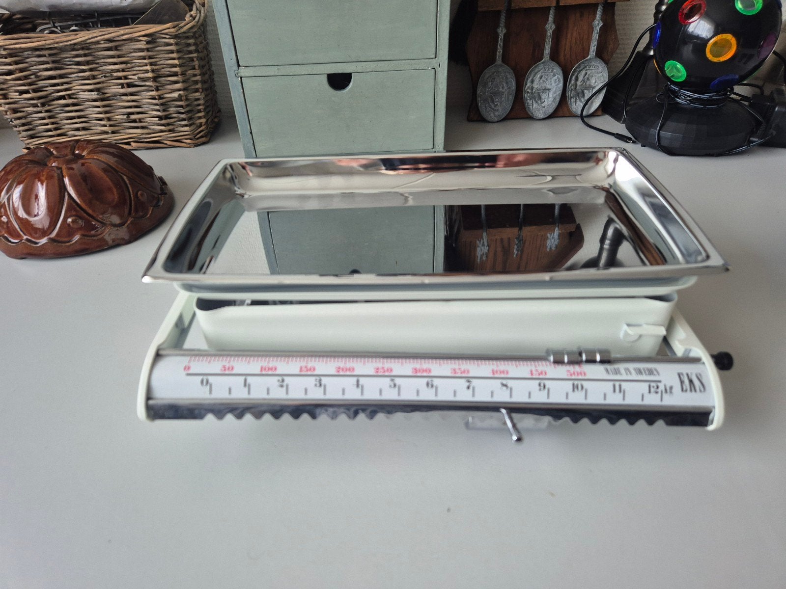 Vintage EKS Keukenweegschaal - Nieuw in doos, Ophalen of Verzenden