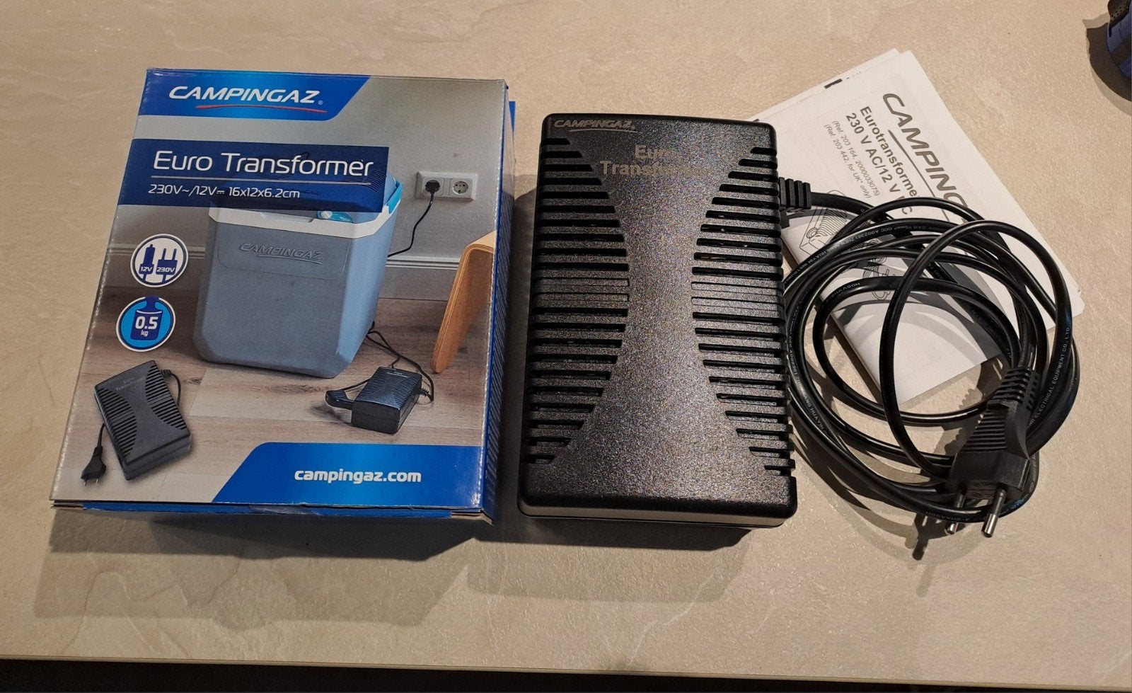 Campingaz Euro Transformer 230V-12V, Caravans en Kamperen, Kampeeraccessoires, Ophalen of Verzenden, Zo goed als nieuw