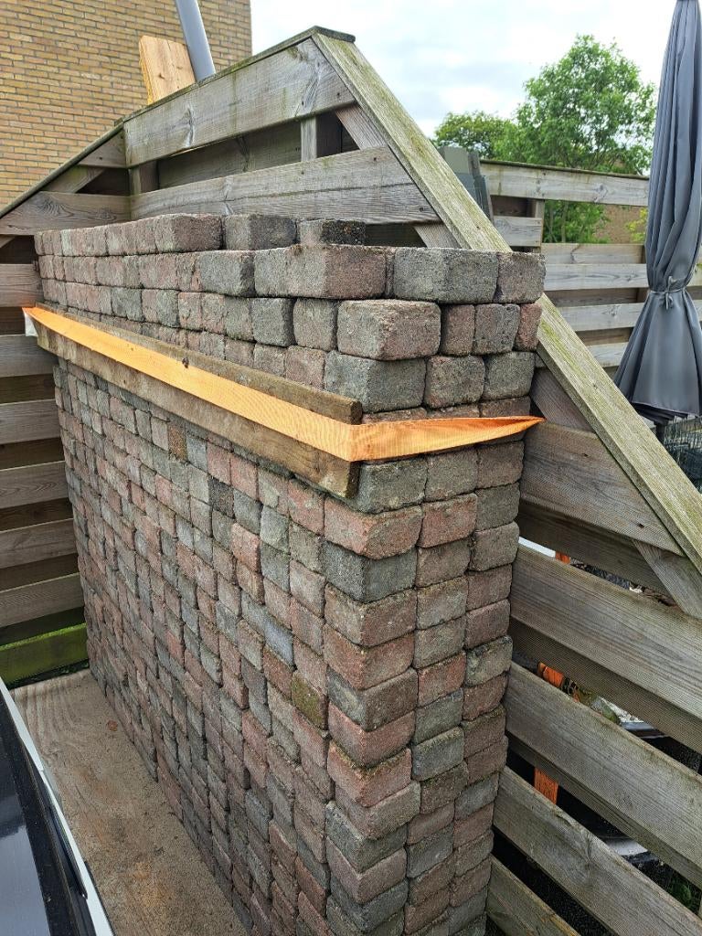 Betonklinkers, Tuin en Terras, Tegels en Klinkers, Ophalen, Gebruikt, Klinkers, 5 tot 10 m²