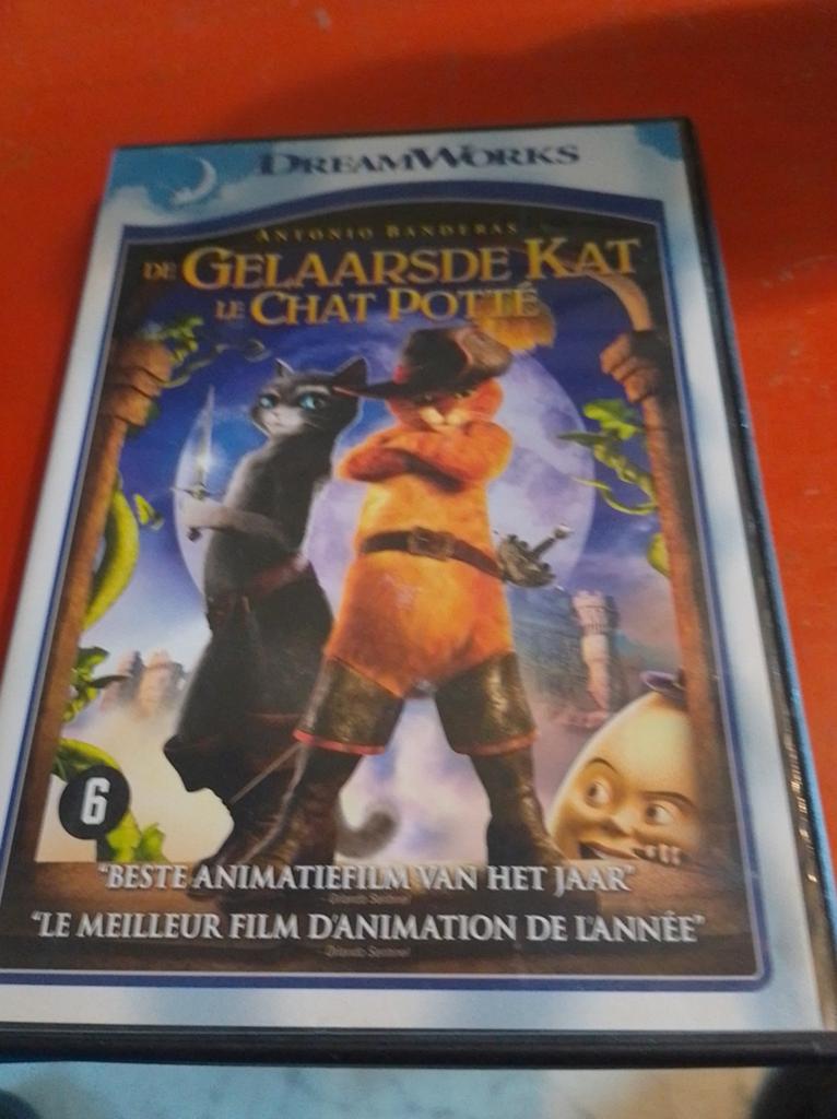 De Gelaarsde Kat DVD - DreamWorks Animatie, Gebruikt, Tekenfilm, Amerikaans, Ophalen of Verzenden