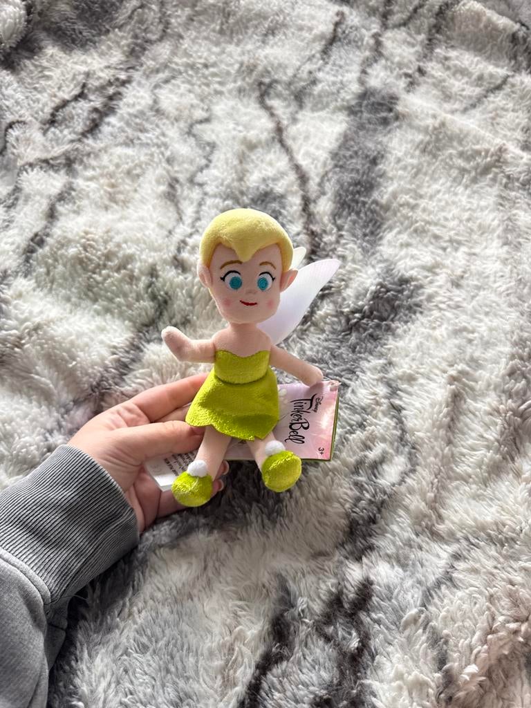 Disney Tinkerbell schouderKnuffel - Nieuw met label, Groen, Disney, Overige typen, Nieuw