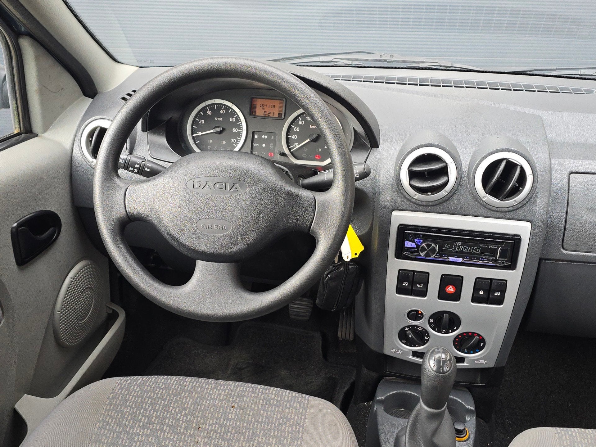 Dacia Logan MCV 1.6-16V Lauréate 7p. Airco |Apk, Auto's, Dacia, Gebruikt, Elektrische ramen, Blauw, 7 stoelen