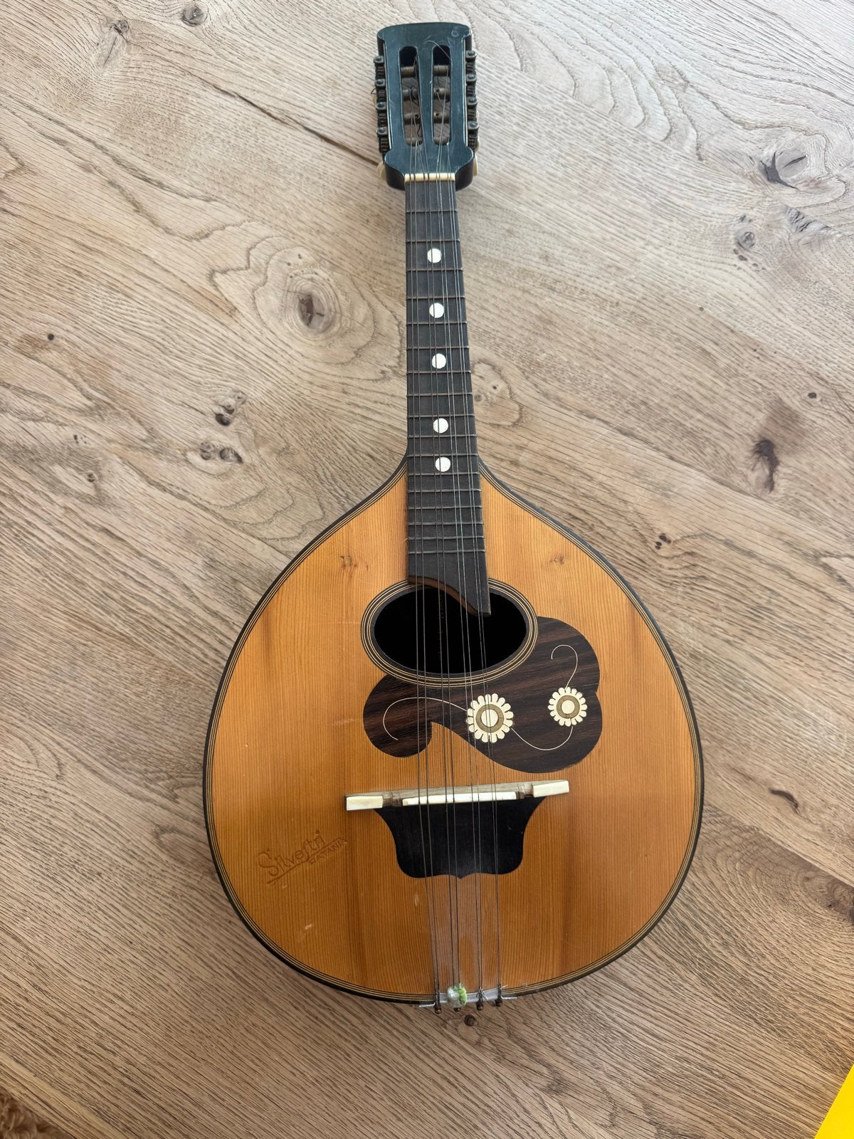 Vintage Silvestri Catania Mandoline - Prachtig Inlegwerk, Muziek en Instrumenten, Ophalen of Verzenden, Gebruikt, Overige typen