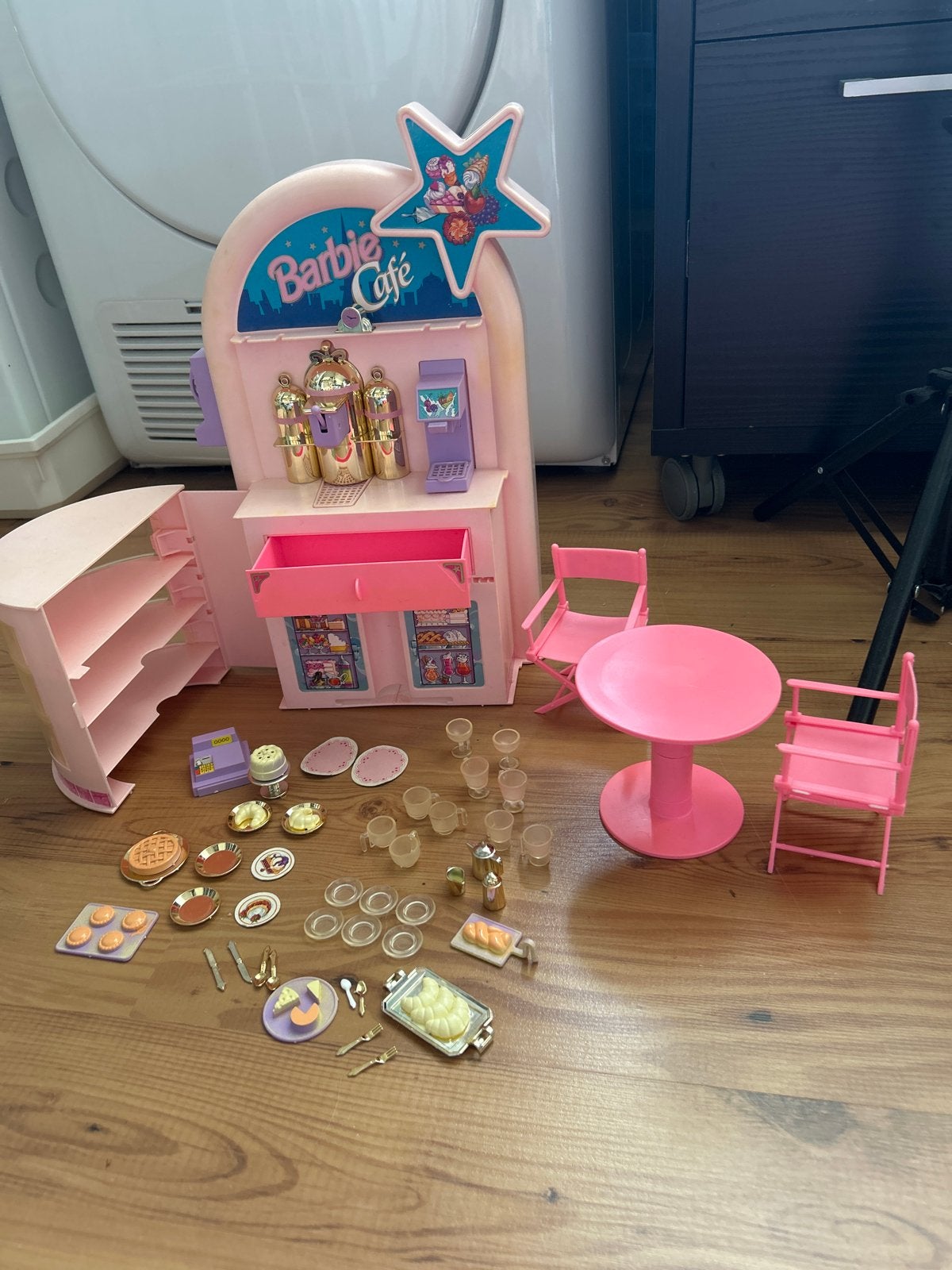 Vintage Barbie Café Speelset met Accessoires, Ophalen of Verzenden, Gebruikt, Barbie
